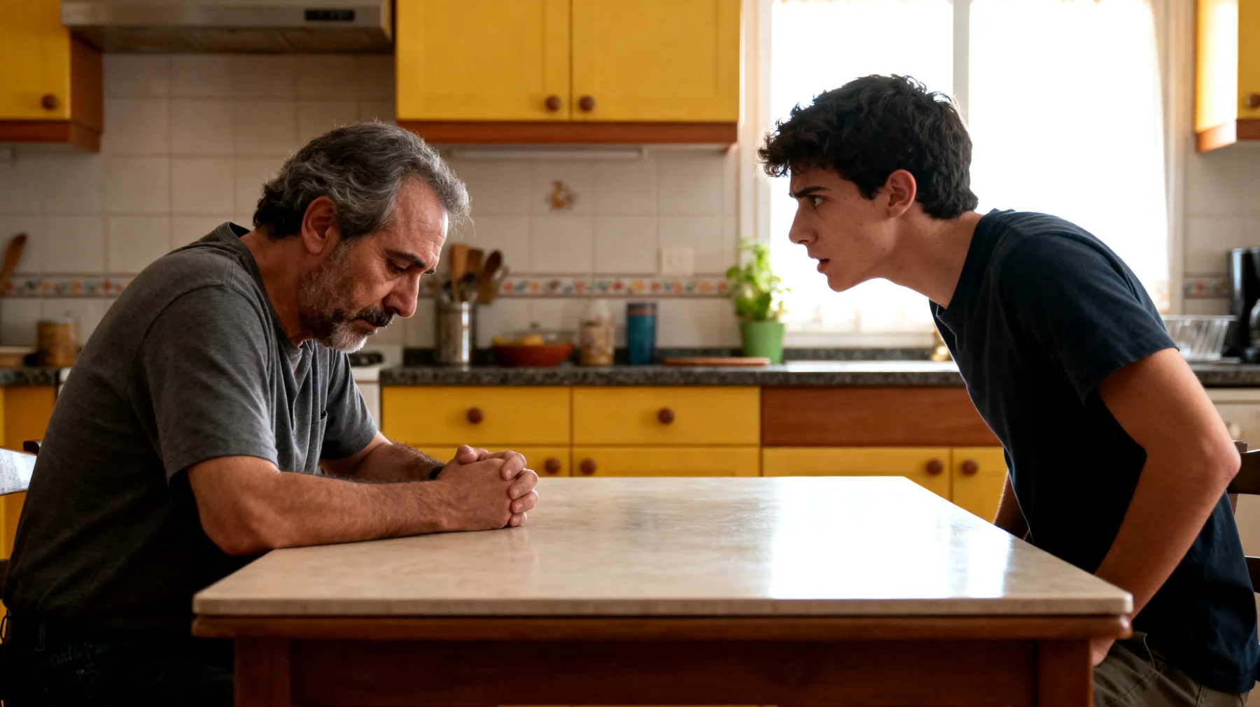 Un padre que nunca logra decirle 'no' a su hijo joven adulto: cada vez que debe establecer un límite —ya sea económico, de comportamiento o de responsabilidad— cede ante la presión o el malestar del hijo, sintiéndose paralizado por el miedo a decepcionarlo o a generar un conflicto. Esta dificultad crónica para negar está generando en el joven adulto una incapacidad para tolerar la frustración y asumir responsabilidades concretas en su vida."